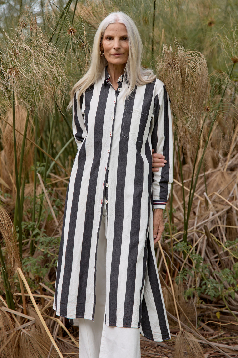 Natalia Shirt Dress in Harbour Lines
