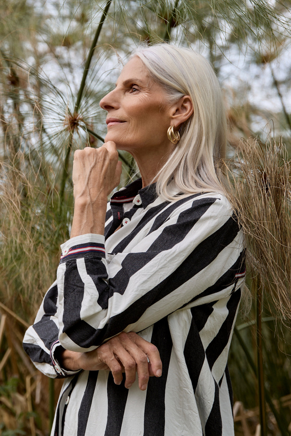 Natalia Shirt Dress in Harbour Lines