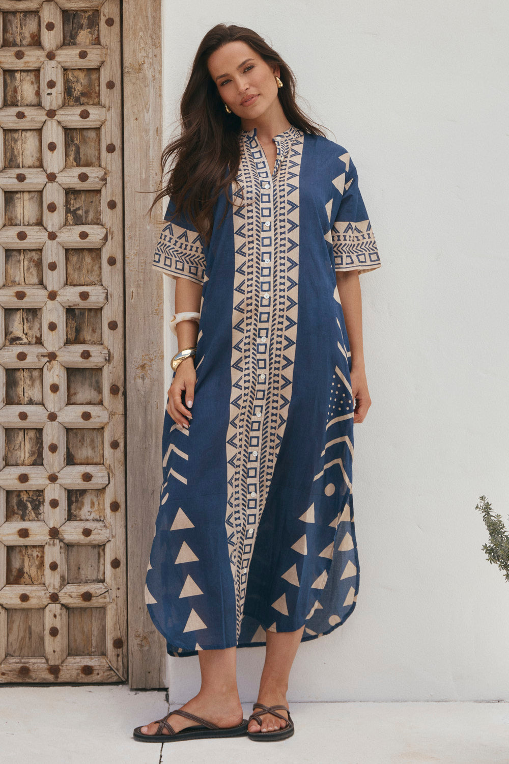 Abbey Maxi Dress in Safira Navy