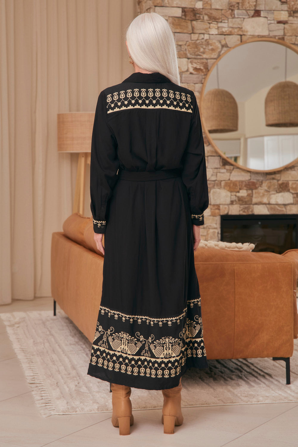 Abbey Shirt Dress in Baroque