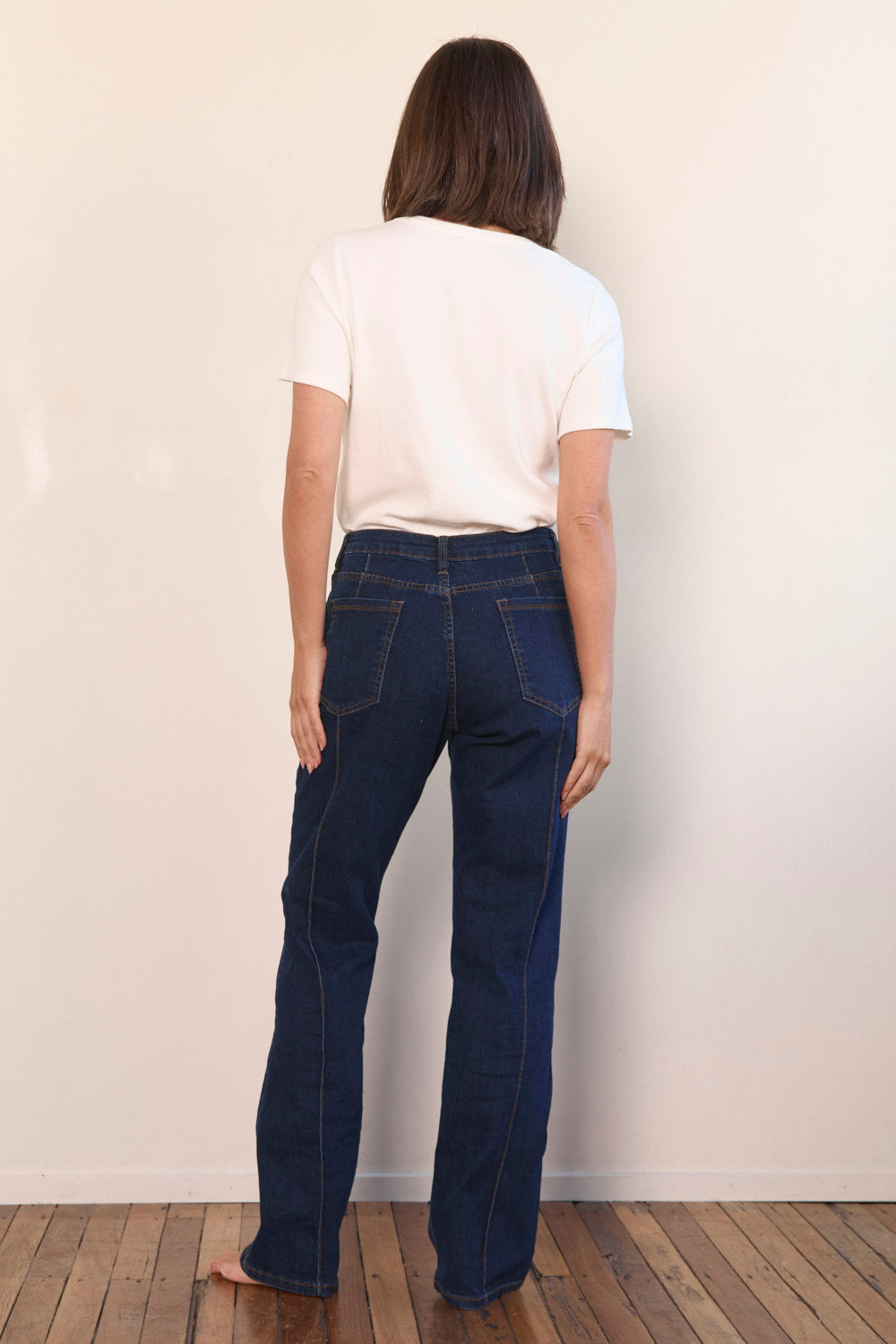 Adrift Denim Bootleg Jean in Dark Wash