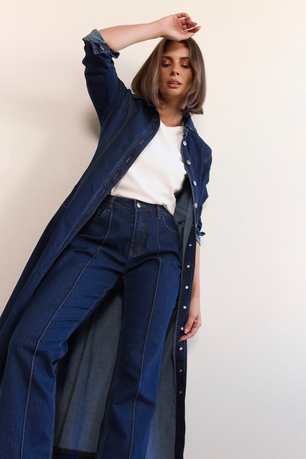 Adrift Denim Bootleg Jean in Dark Wash