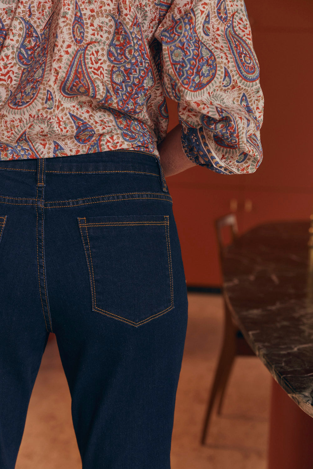 Adrift Denim Fitted Jeans in Dark Wash, Pant - Adrift Clothing