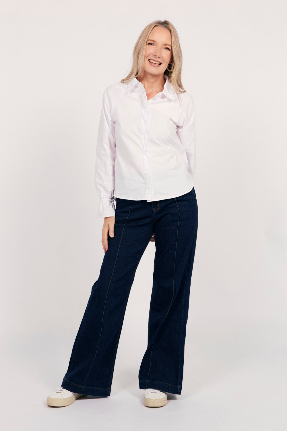 Adrift Denim Wide Leg Jeans in Dark Wash