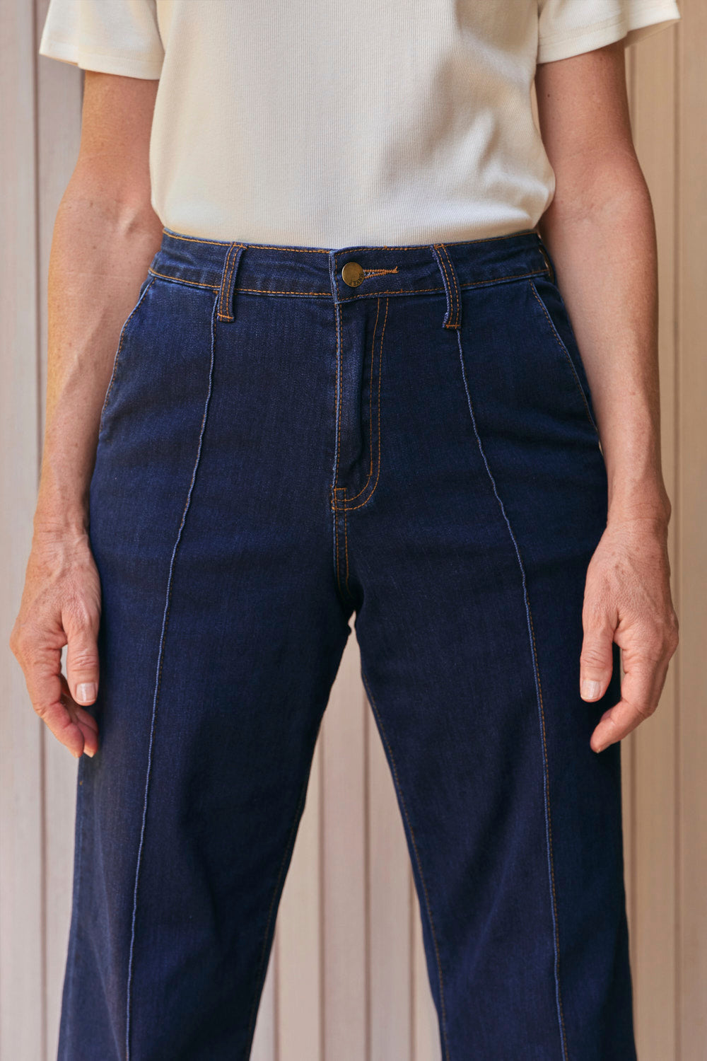 Adrift Denim Wide Leg Jeans in Dark Wash