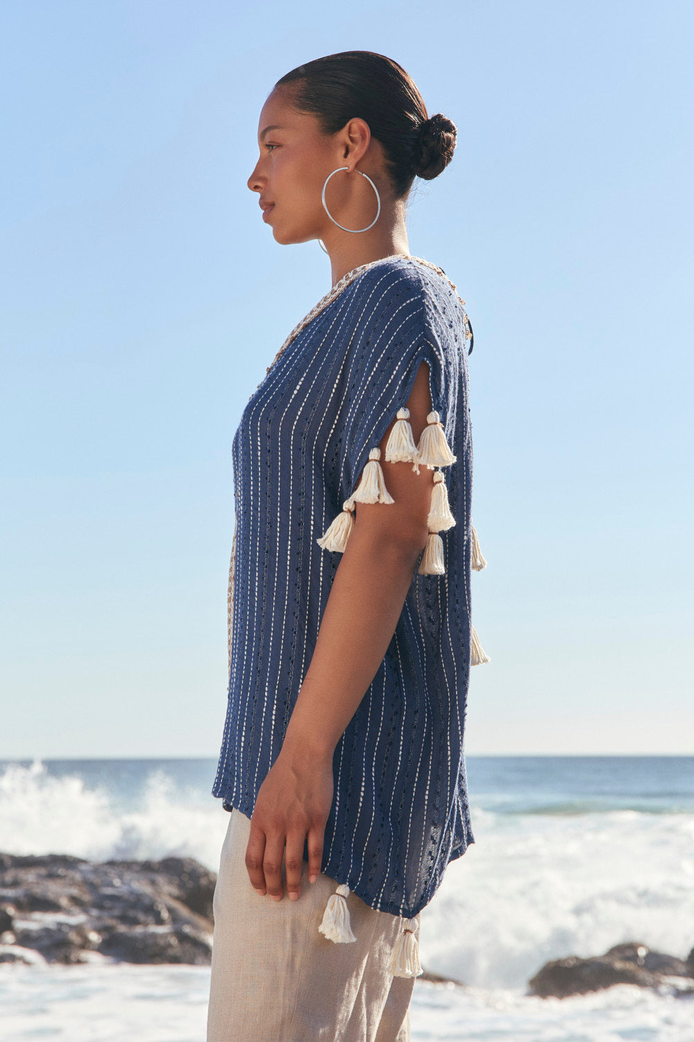 Aleah Tunic Top in Cerulea