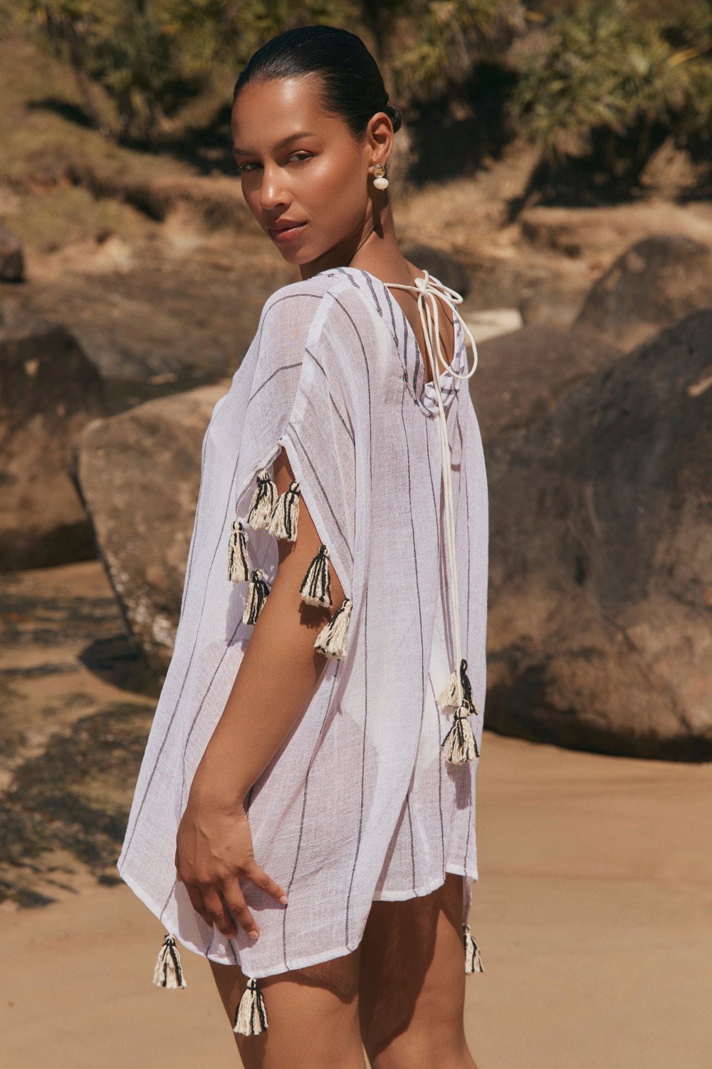 Aleah Tunic Top in Mariner