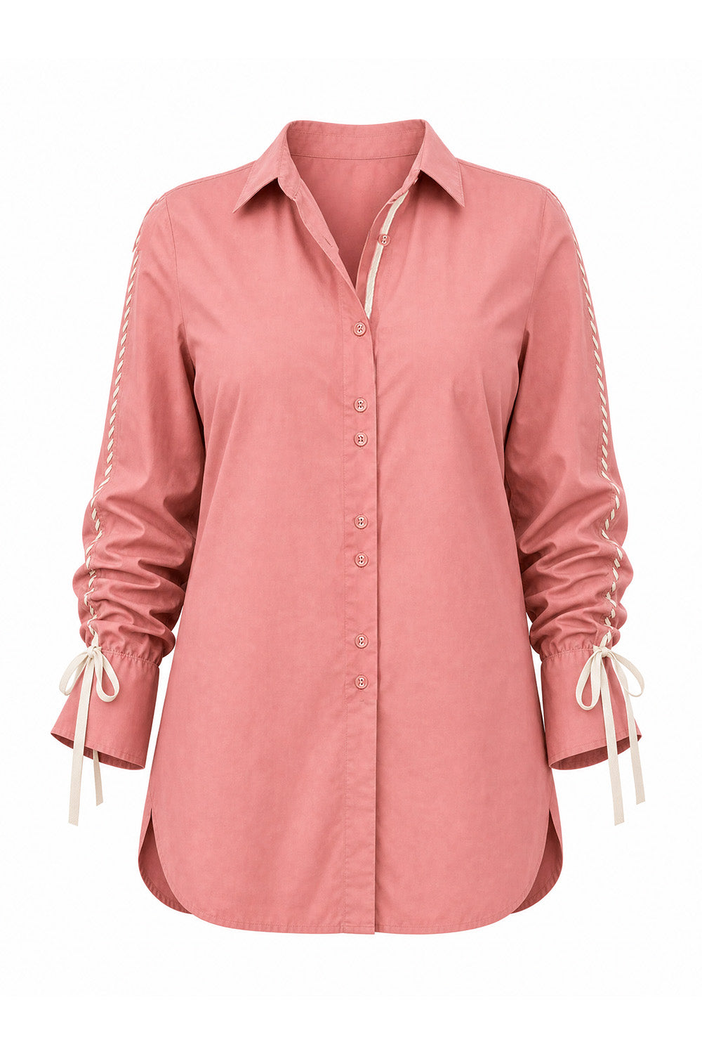 Andie Drawstring Shirt in Vintage Rose