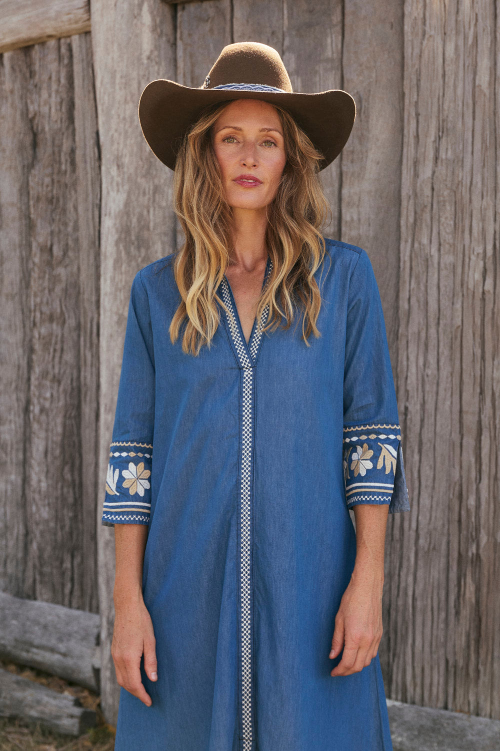 Anna Chambray Dress in Lyon