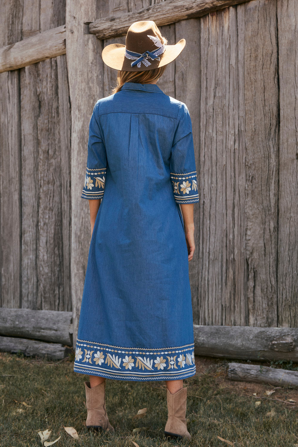 Anna Chambray Dress in Lyon