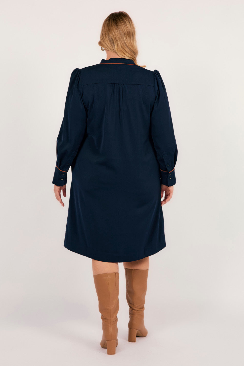 Blaine Collared Dress in Tribeca