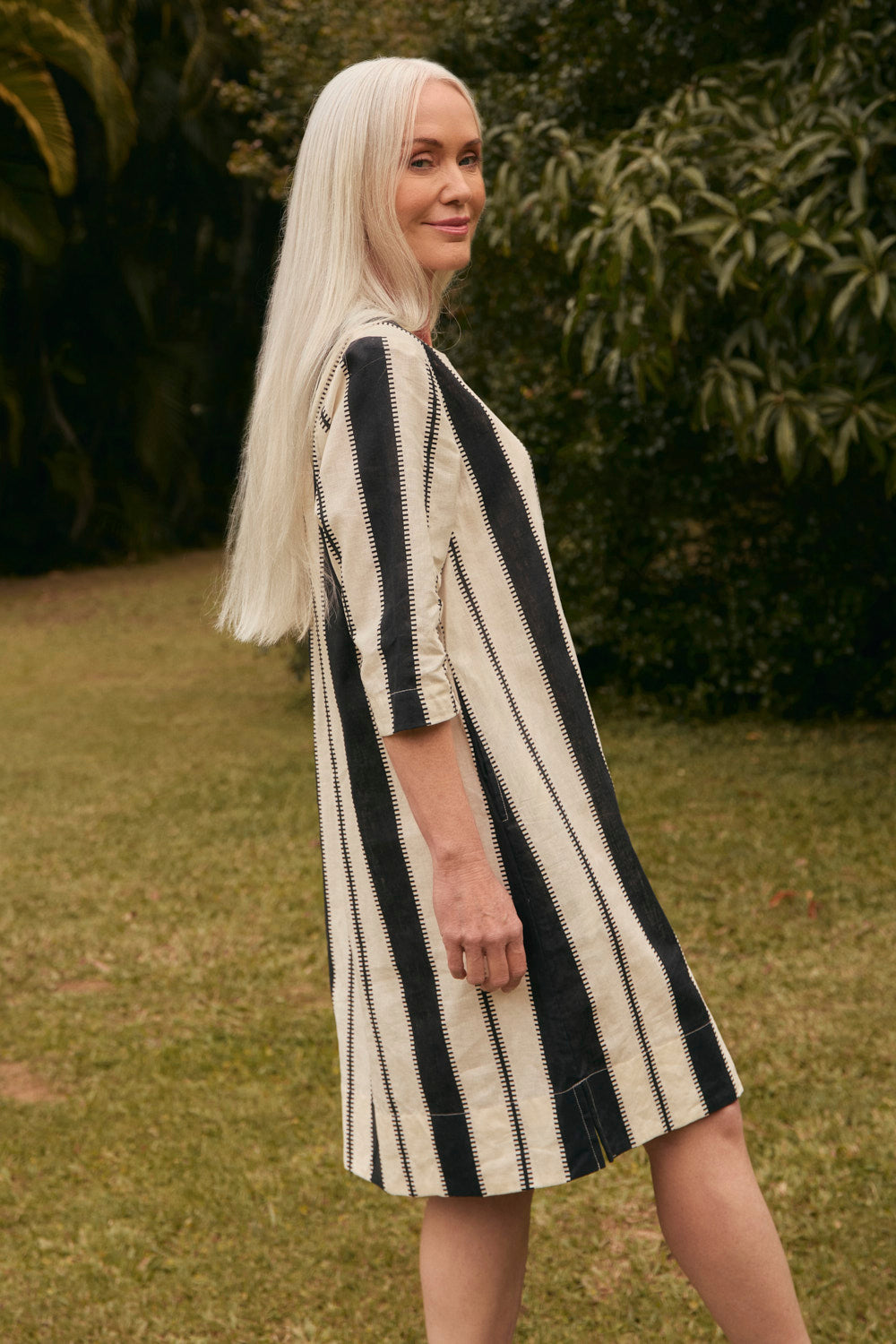 Boatneck Shift Dress in Shibuya