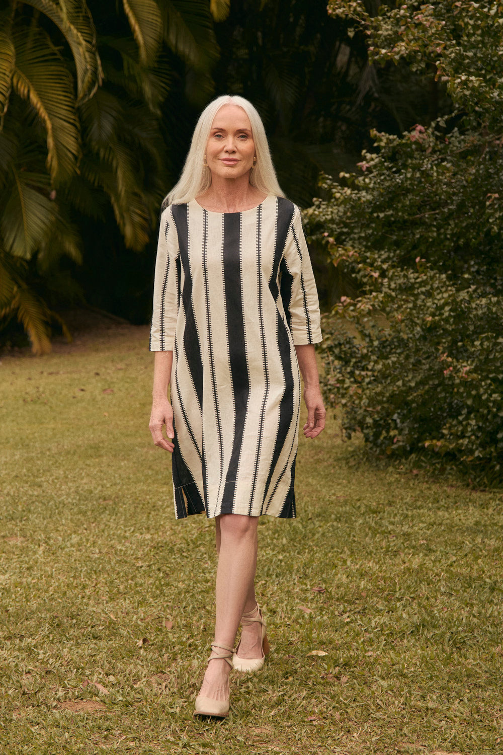 Boatneck Shift Dress in Shibuya