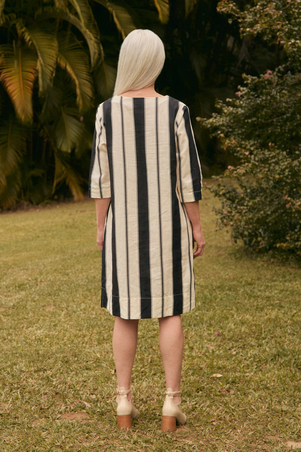 Boatneck Shift Dress in Shibuya