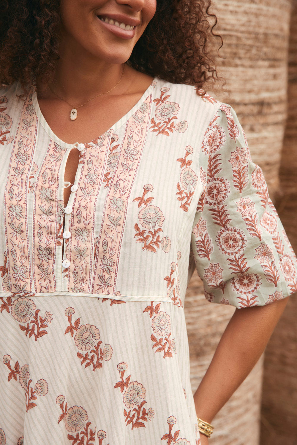 Bonnie Umbrella Dress in Fernwood