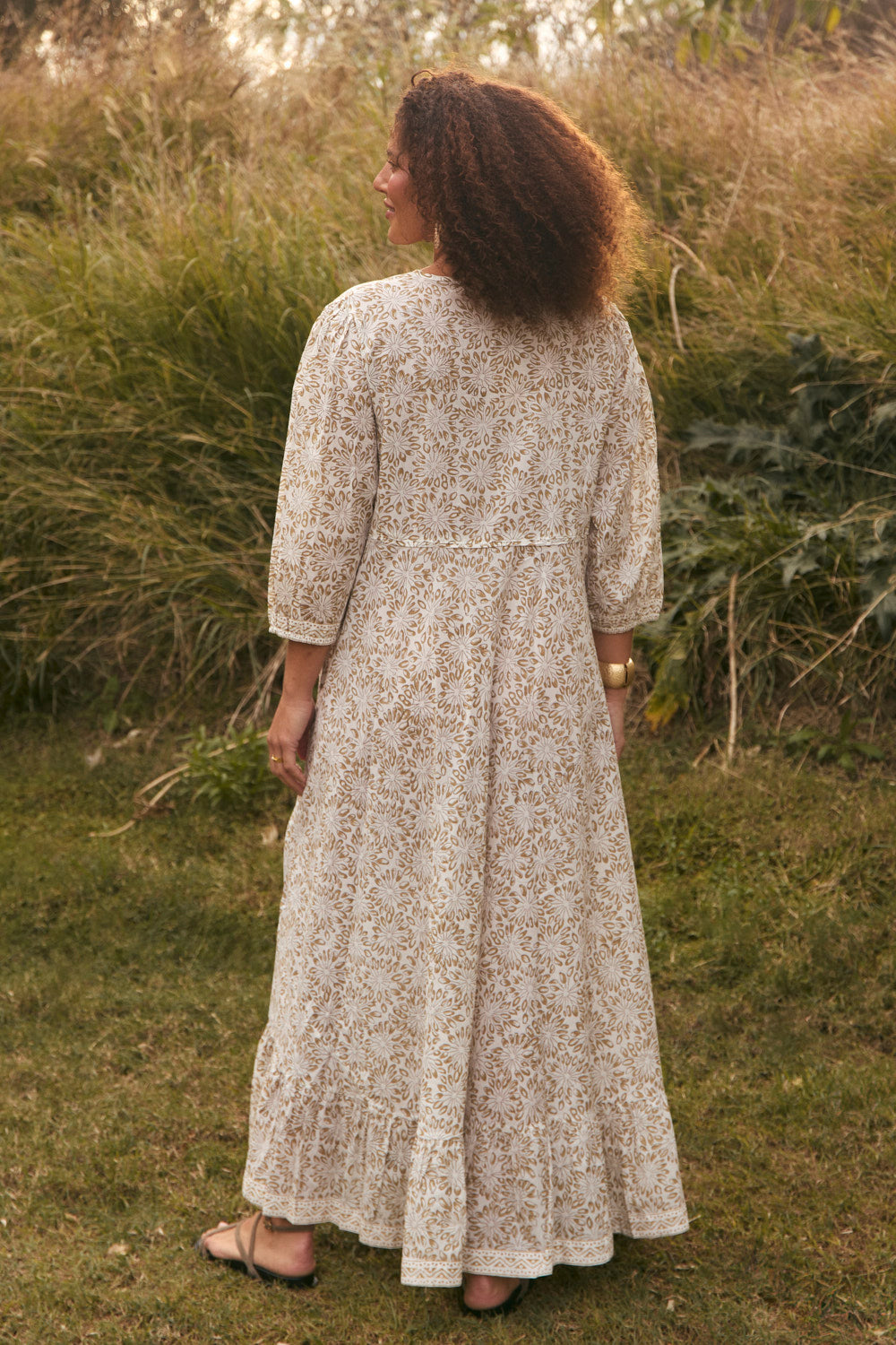 Bonnie Umbrella Dress in Savanna