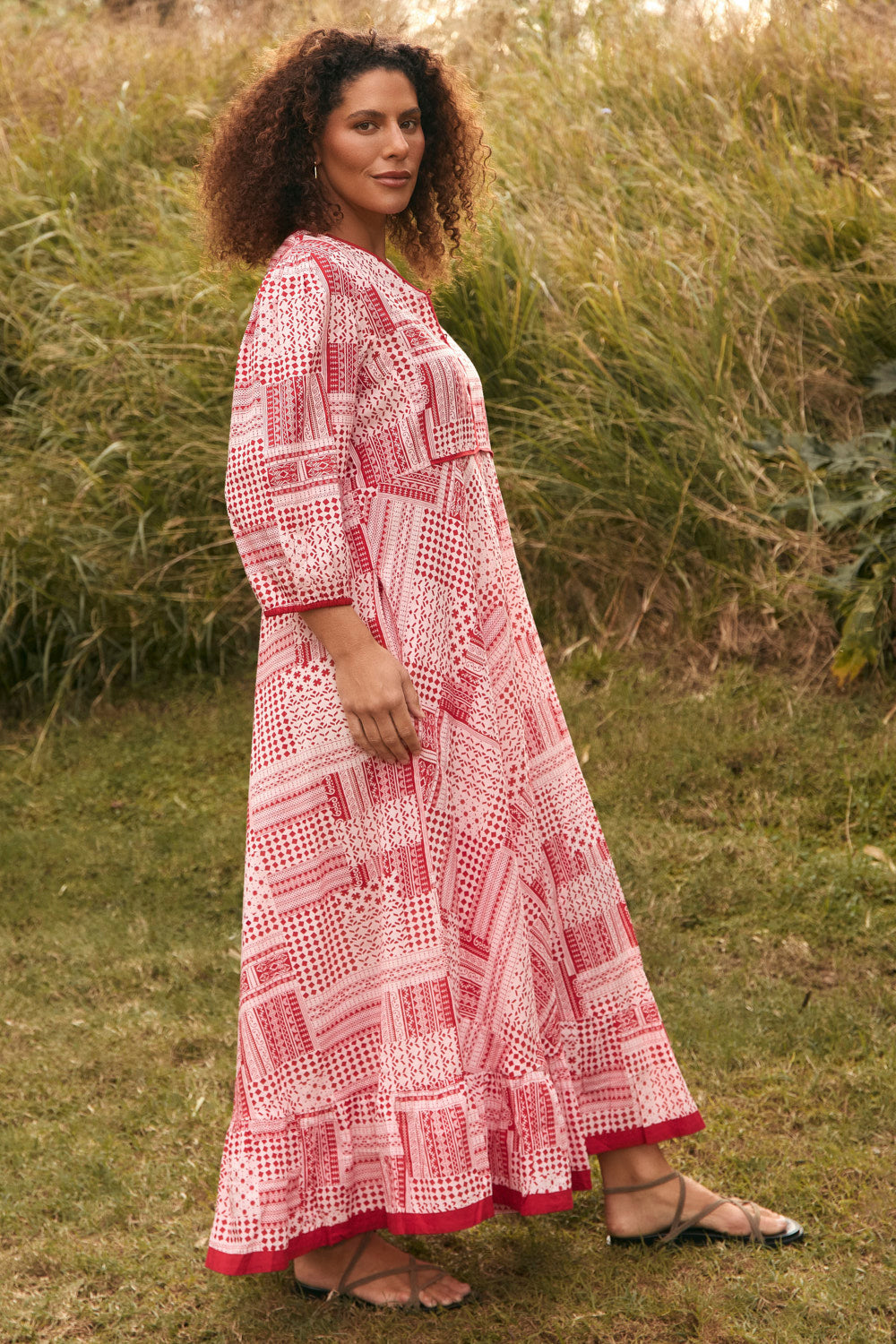 Bonnie Umbrella Dress in Sienna