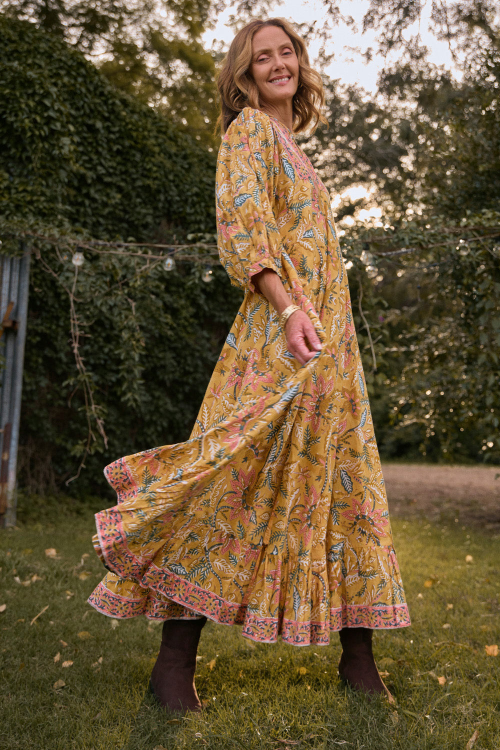 Bonnie Umbrella Dress in Sunshine