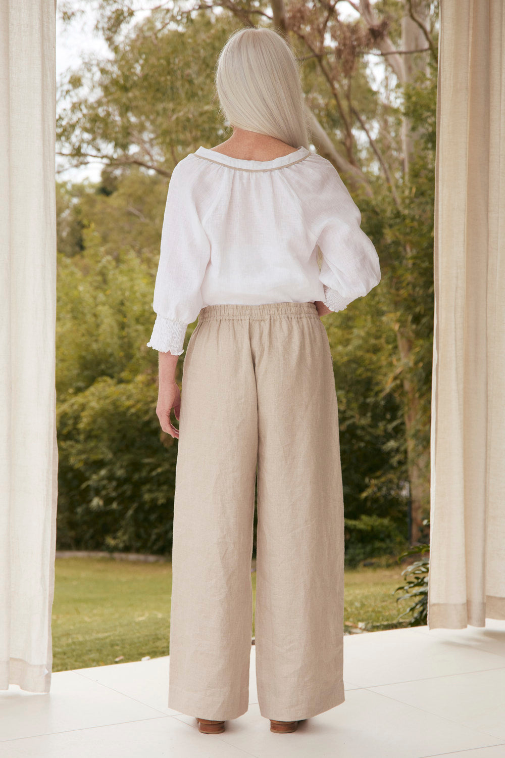 Breezy Linen Relaxed Pant in Natural
