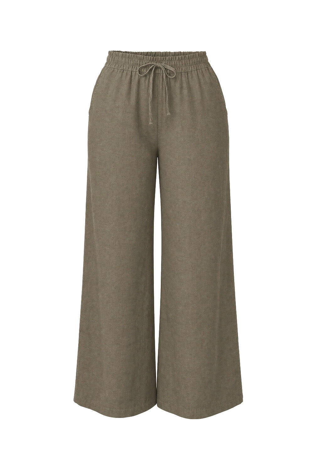 Breezy Linen Relaxed Pant in Dusty Sage