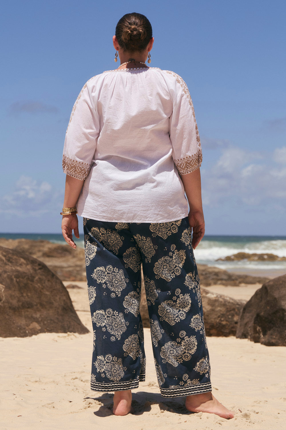 Breezy Relaxed Pant in Moroccan Belle Navy