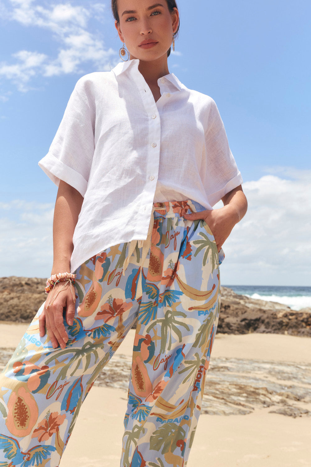 Breezy Relaxed Pant in Sunspell Blue