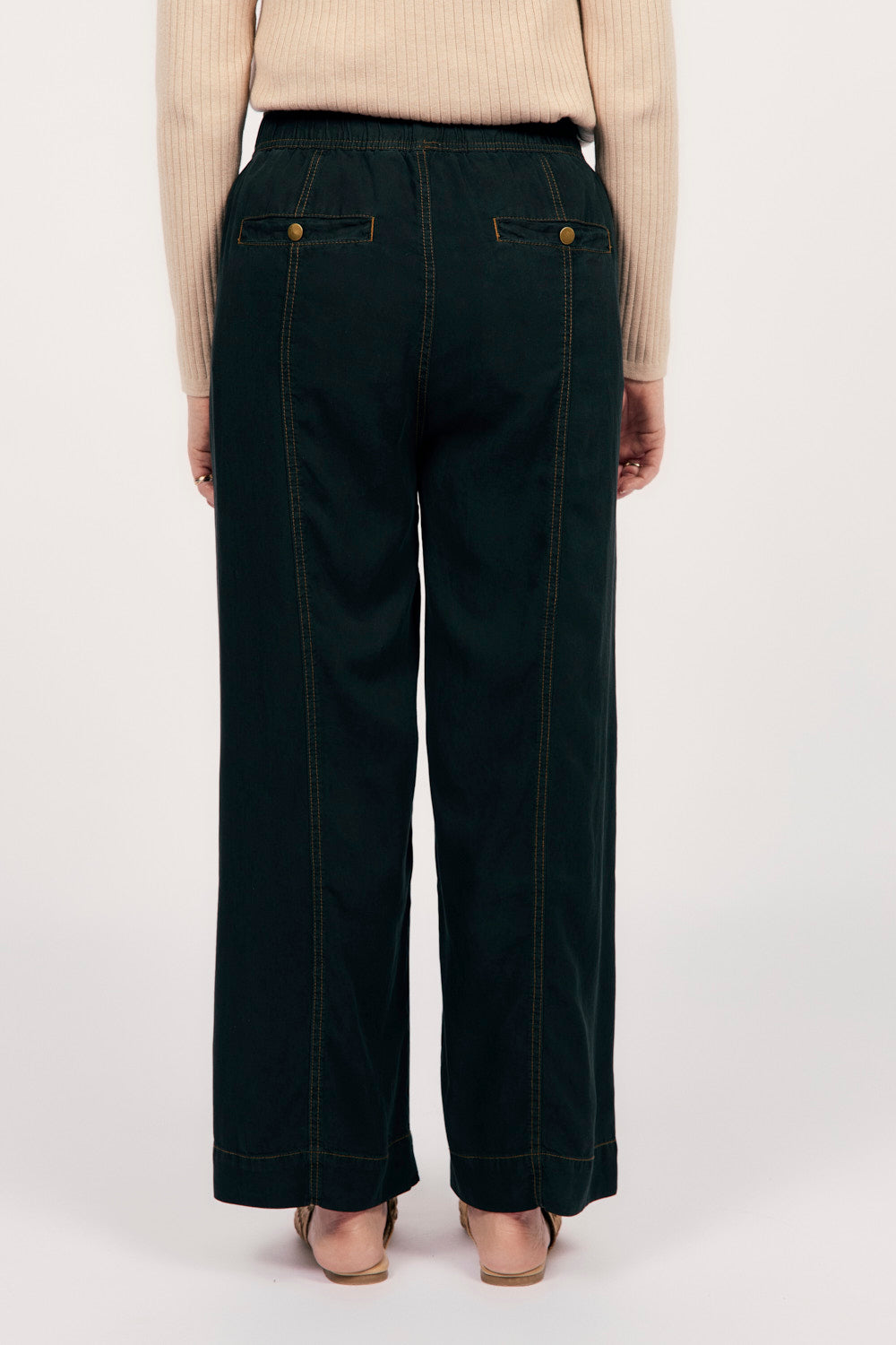 Breezy Tencel Relaxed Pant in Black, Pant - Adrift Clothing