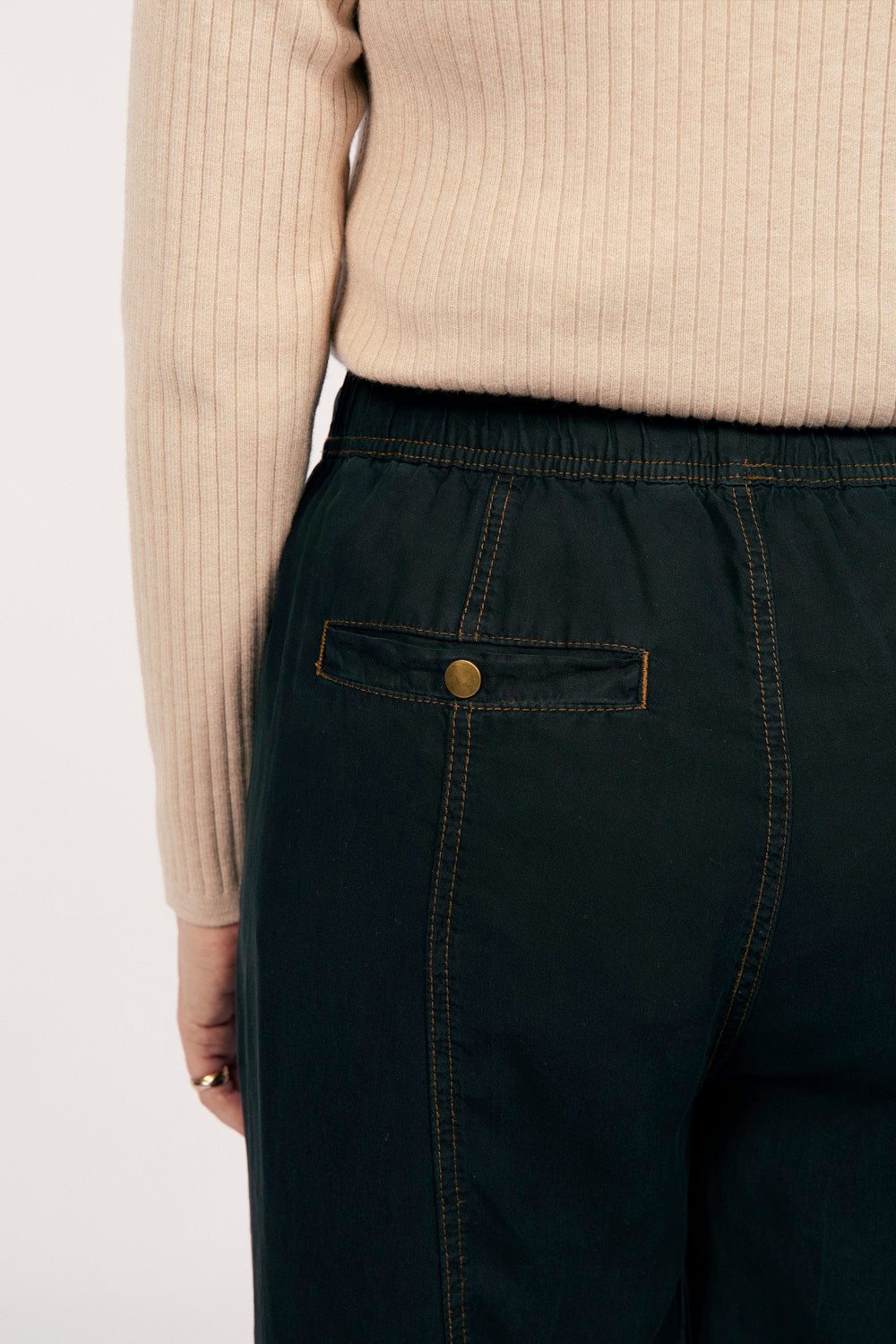 Breezy Tencel Relaxed Pant in Black, Pant - Adrift Clothing
