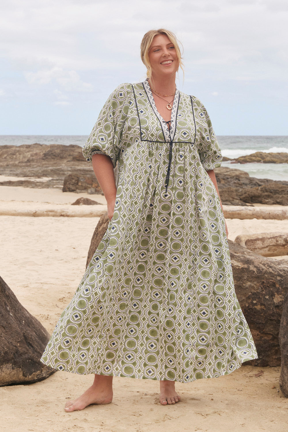 Cairo Boho Dress in Evergreen | Maxi Boho Dress by Adrift Clothing Cairo Boho Dress in Evergreen | Maxi Boho Dress by Adrift Clothing