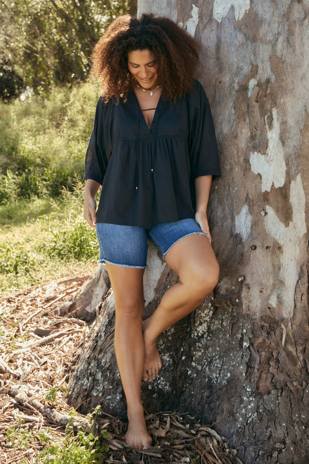 Cairo Boho Blouse in Black