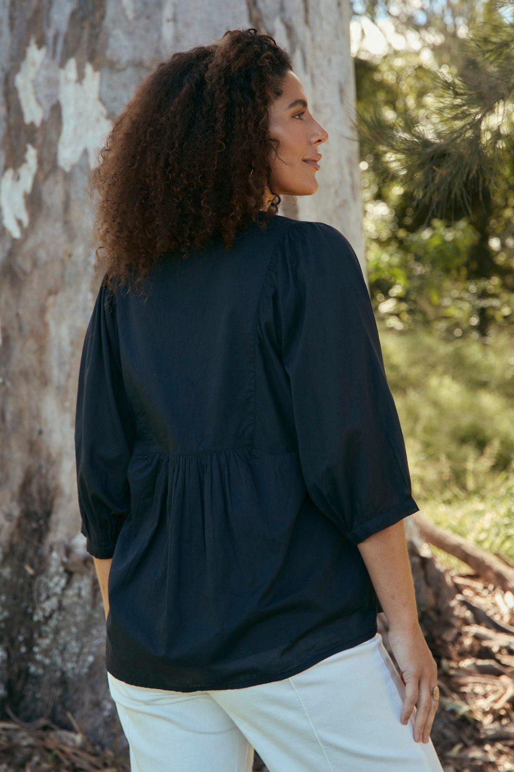 Cairo Boho Blouse in Black