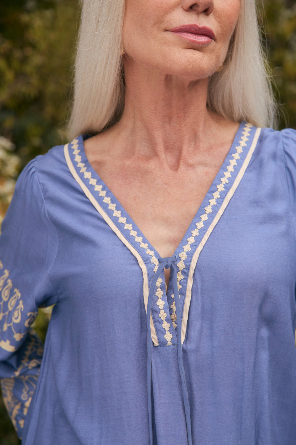 Cairo Boho Blouse in Breeze