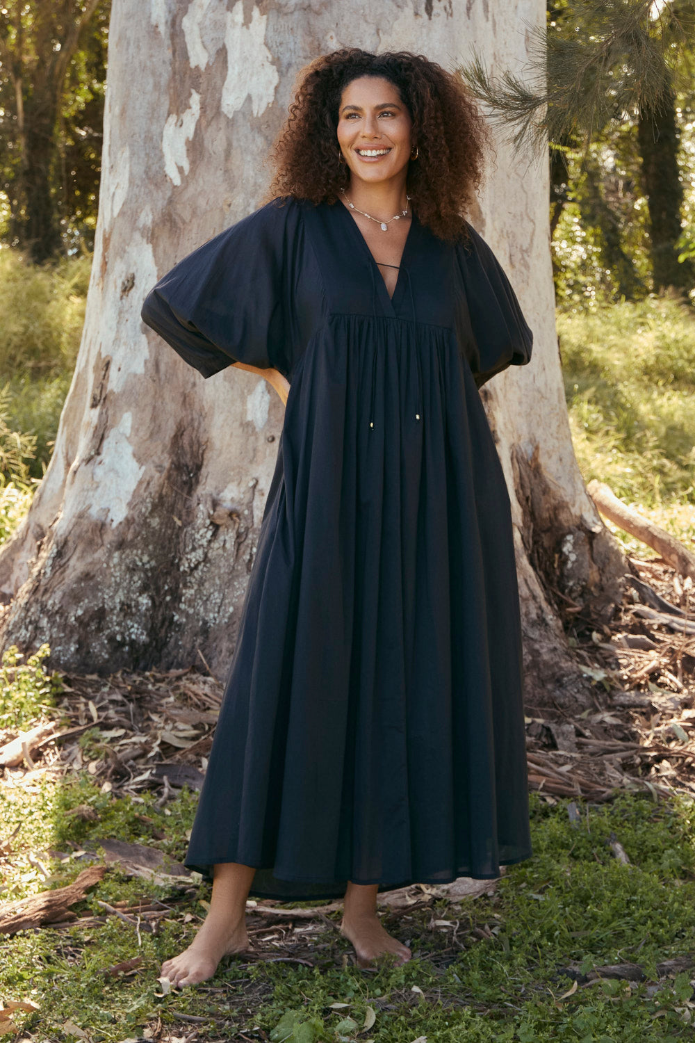 Cairo Boho Dress in Black