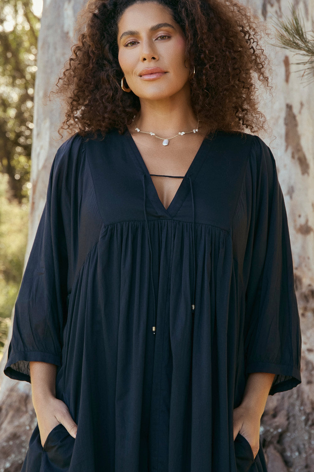 Cairo Boho Dress in Black