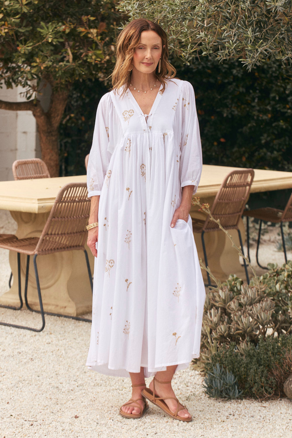 Cairo Boho Dress in Botanica