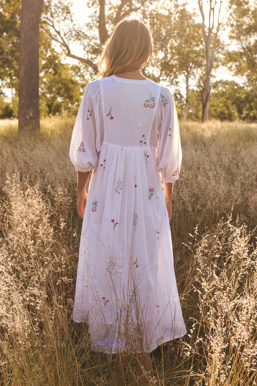 Cairo Boho Dress in Sunlit Grove