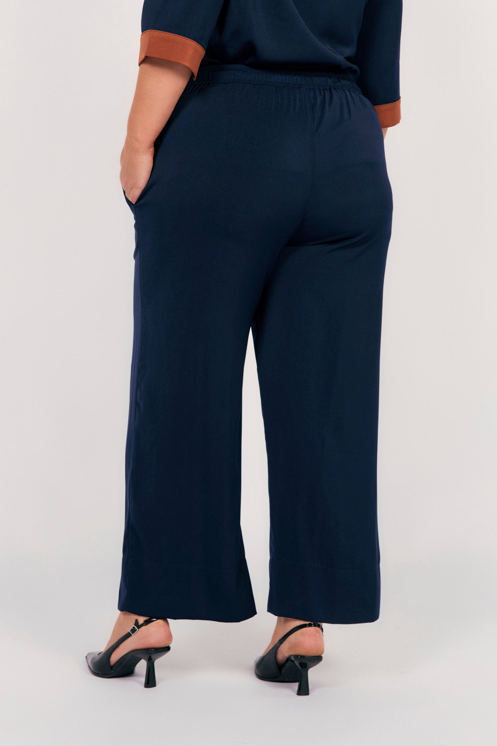 Camille Wide Leg Pant in Tribeca