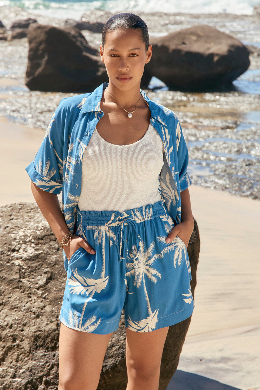 Lizey Resort A-Line Short in Soleil Cove