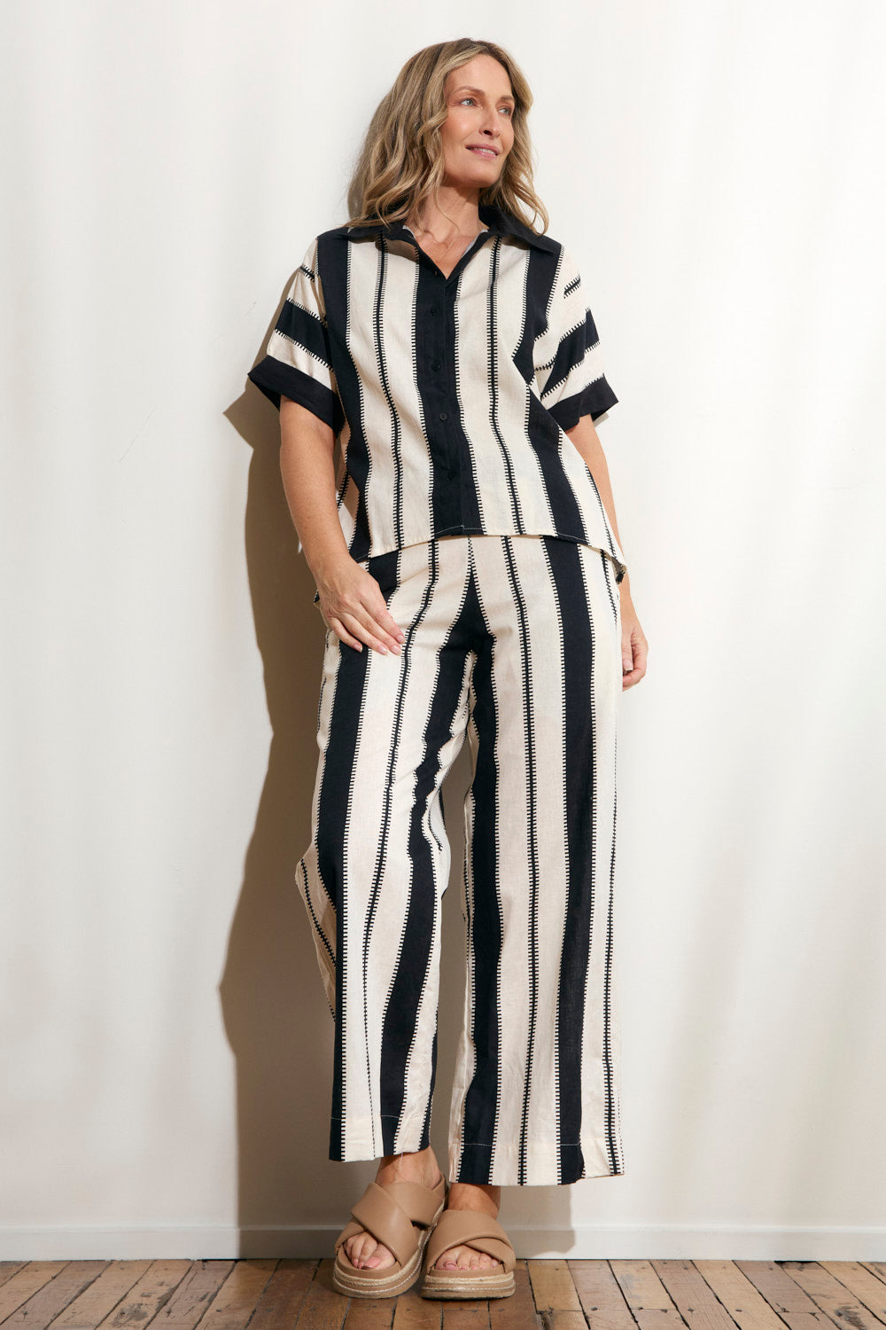 Camille Wide Leg Pant in Shibuya