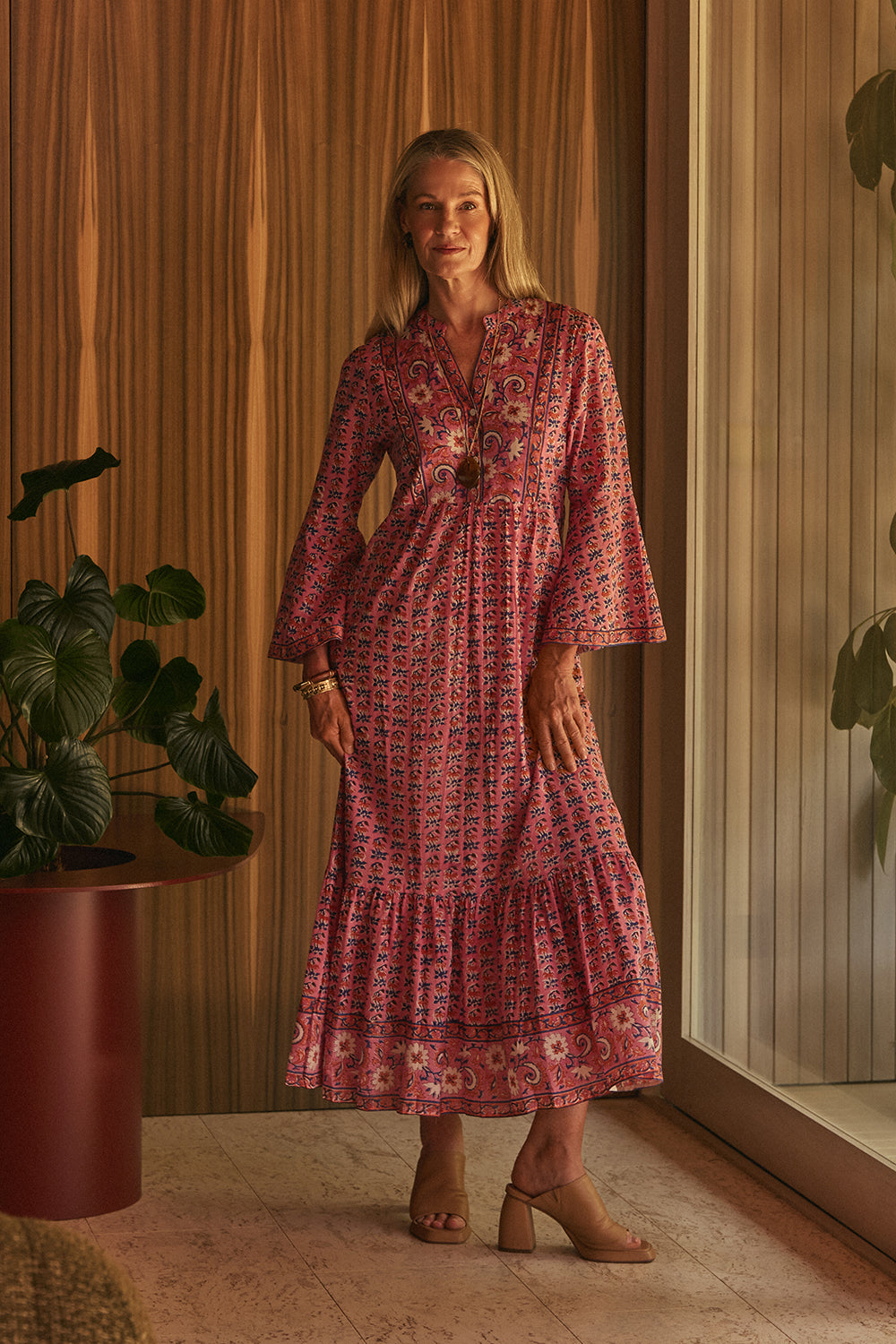 Chantelle Boho Dress in Rosa