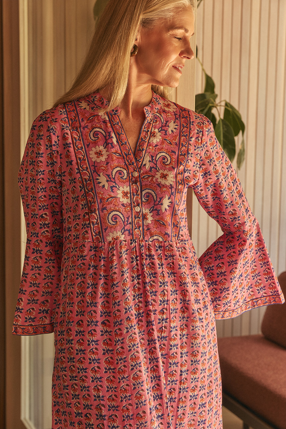 Chantelle Boho Dress in Rosa