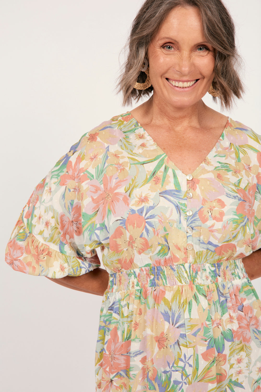 Cherry Blossom Dress in Aquarelle