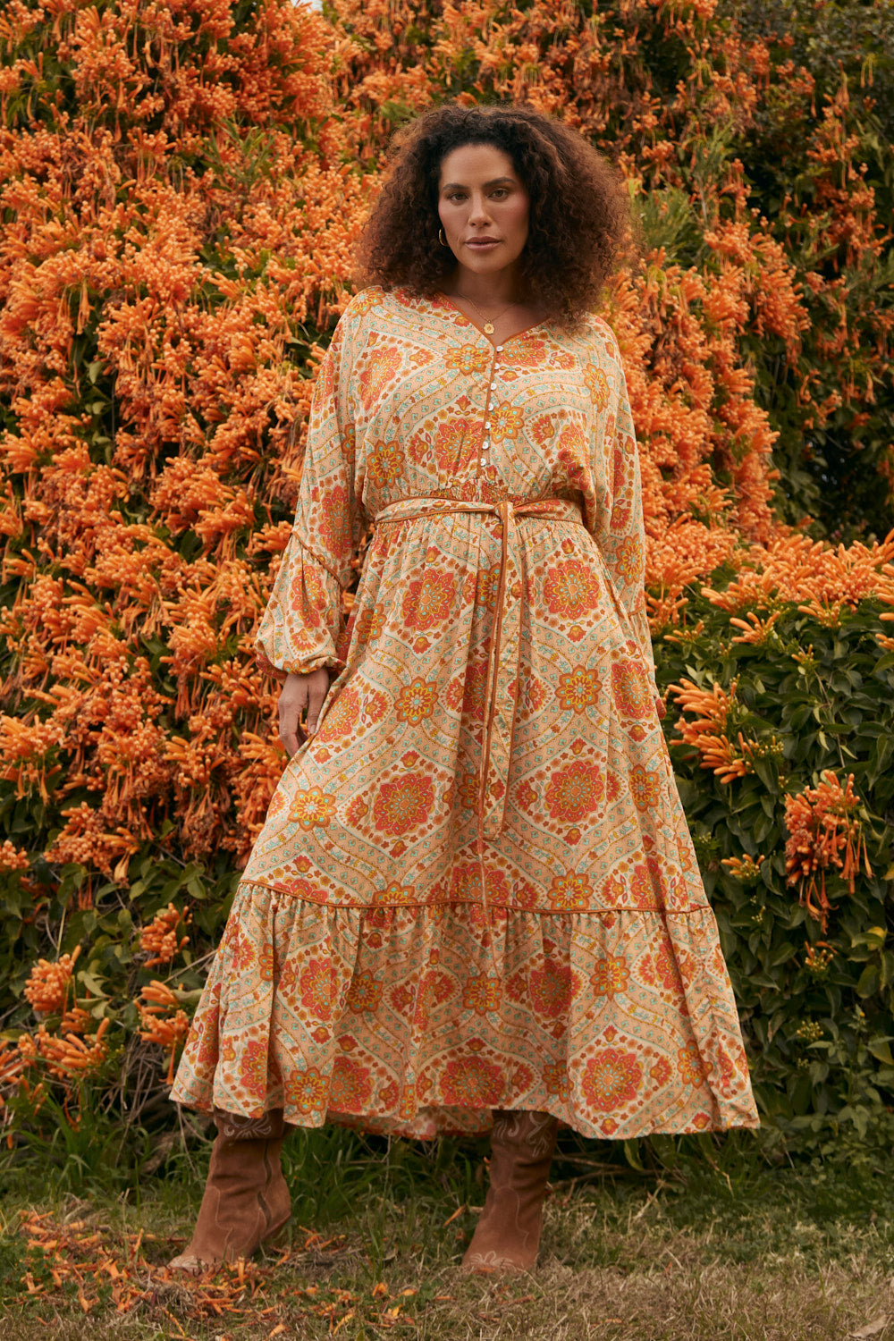 Cherry Blossom Dress in Aquarius