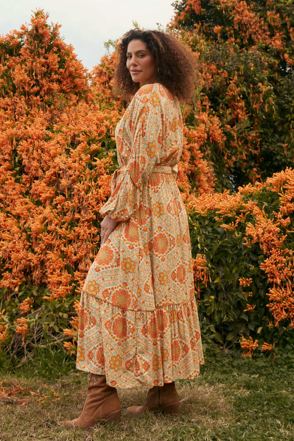 Cherry Blossom Dress in Aquarius