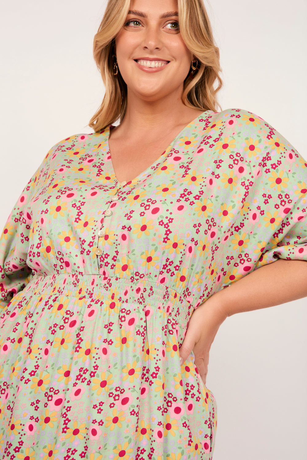 Cherry Blossom Dress in Autumn Posy