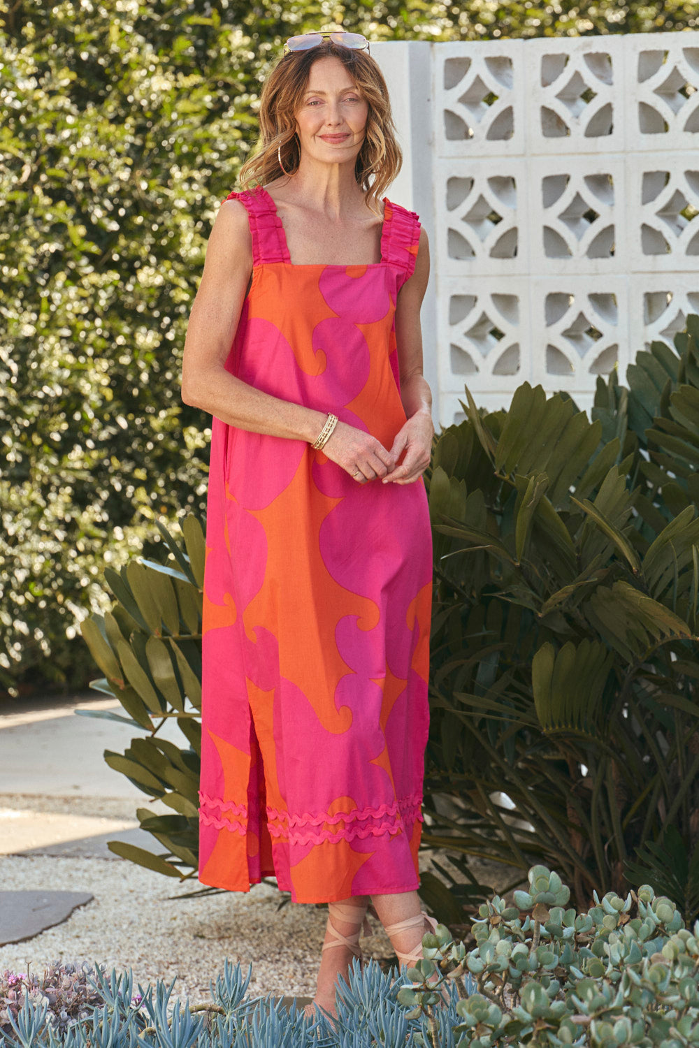 Claire Sun Dress in Flame