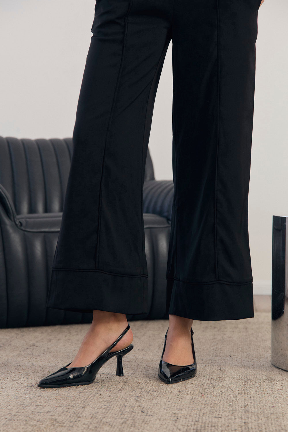Cleo Wide Leg Pant in Black
