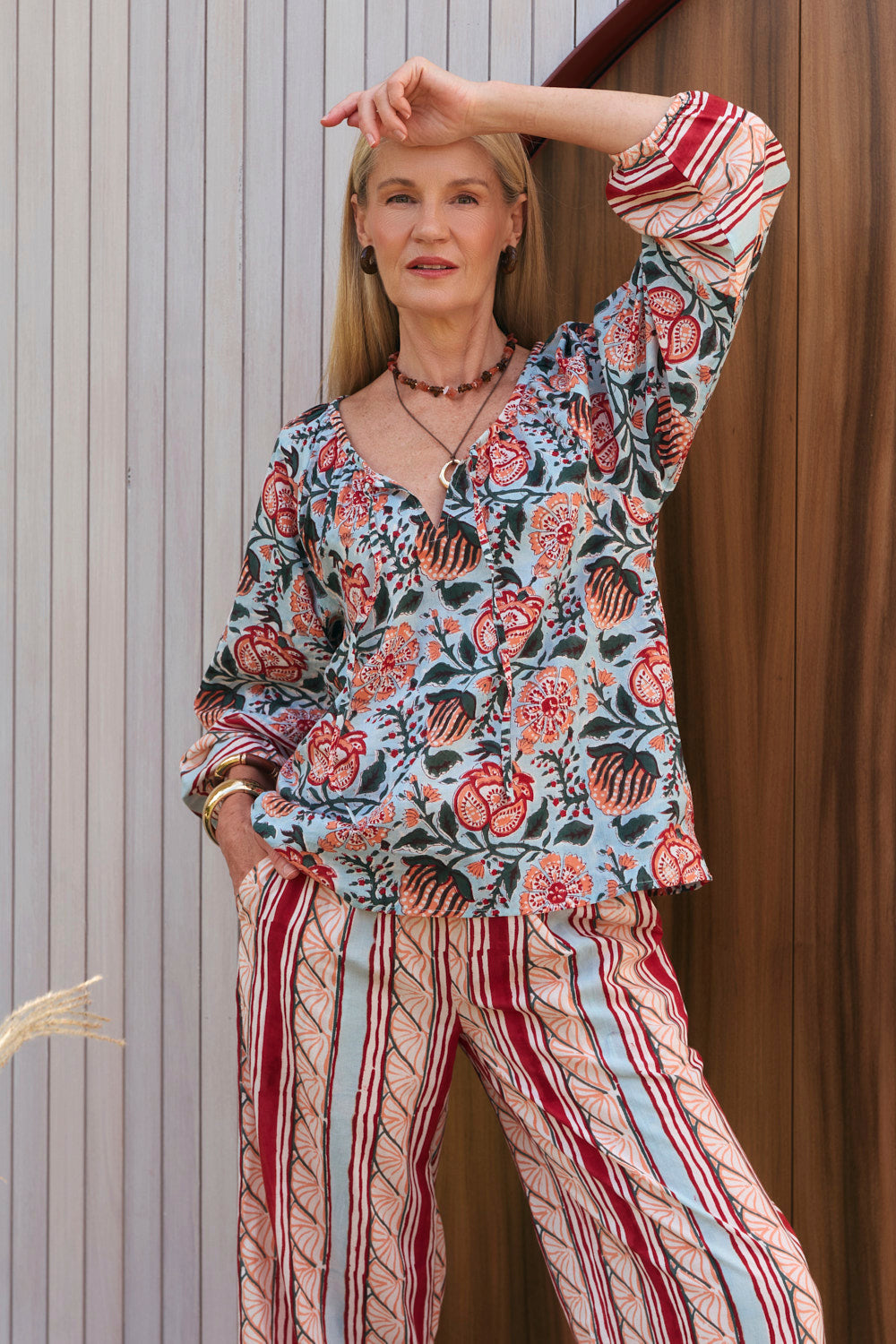Breezy Relaxed Pant in Riviera, Pant - Adrift Clothing