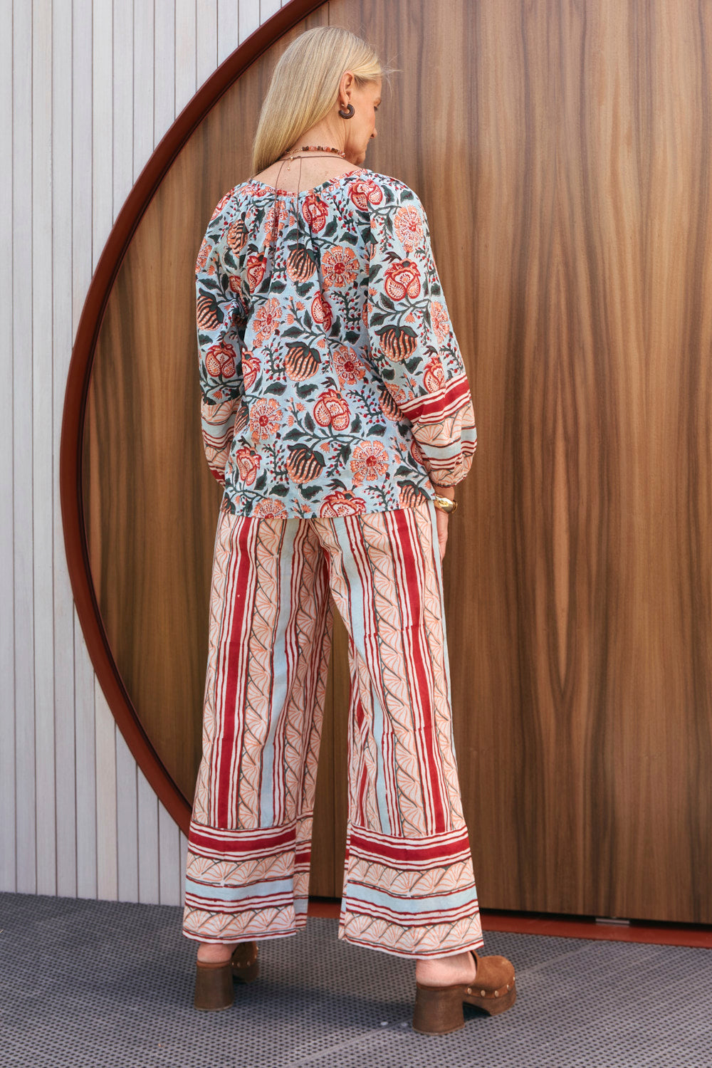 Delilah Swing Blouse in Riviera