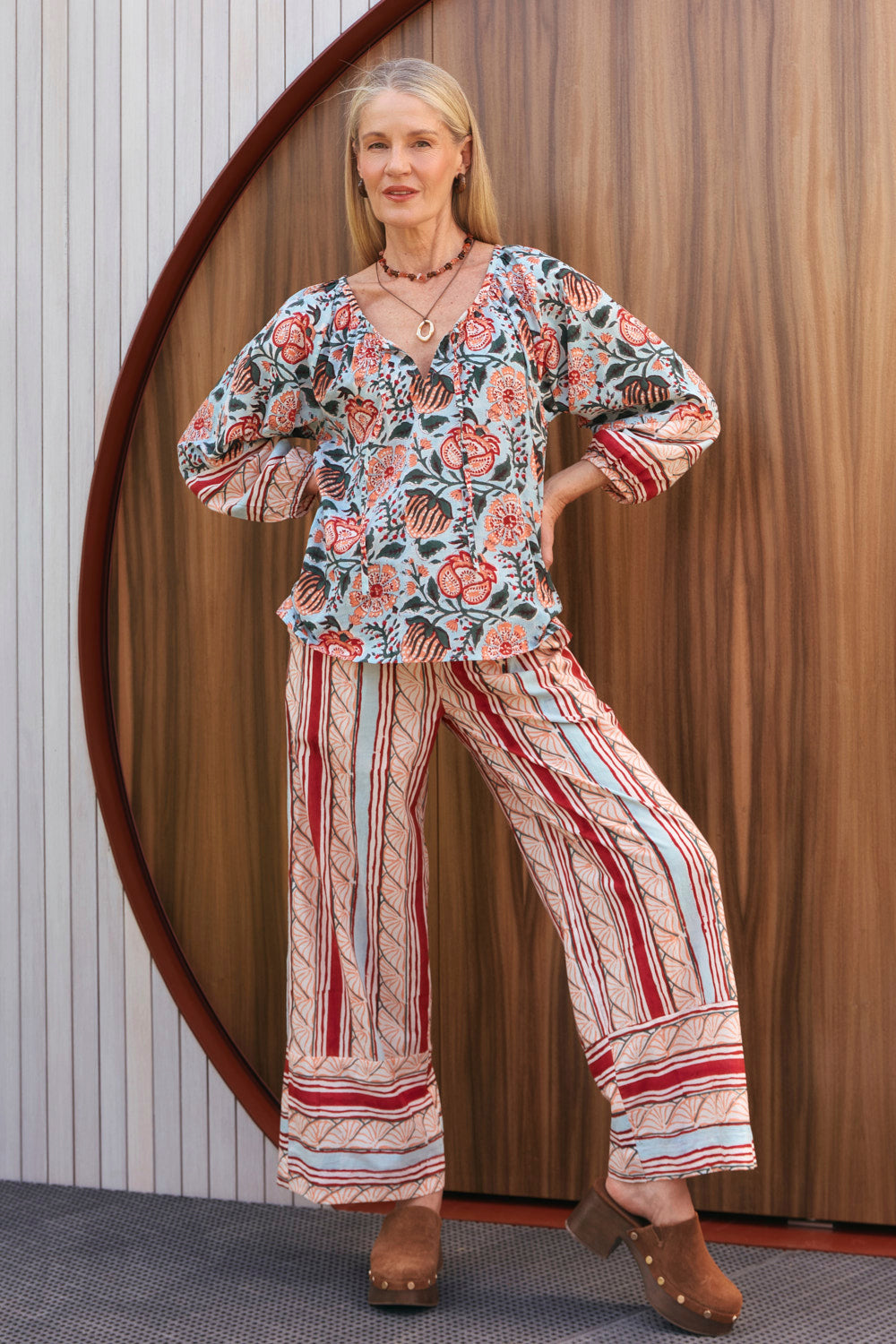 Breezy Relaxed Pant in Riviera, Pant - Adrift Clothing